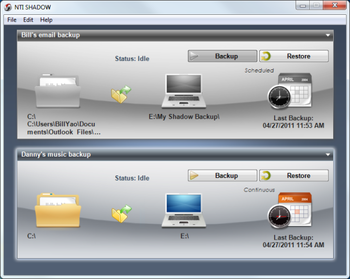 NTI Shadow screenshot 2