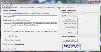 NTP Time Server Monitor screenshot