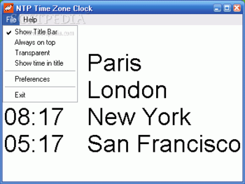 NTP Time Zone Clock screenshot 2