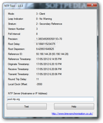 NTP Tool screenshot