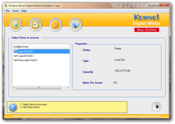 Nucleus Kernel Digital Media screenshot