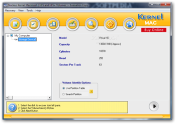 Nucleus Kernel Macintosh (formerly Nucleus Mac Data Recovery Software) screenshot