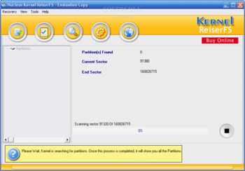 Nucleus ReiserFS Linux Partition Recovery screenshot 3