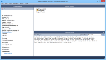 NuGet Package Explorer screenshot