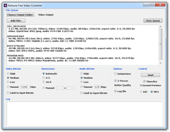 Nuhuna Free Video Converter screenshot