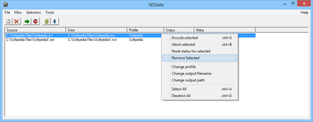 Nullsoft Streaming Video Encoding Tools screenshot