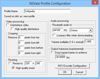 Nullsoft Streaming Video Encoding Tools screenshot 3