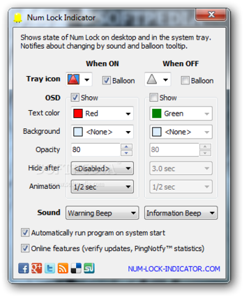 Num Lock Indicator screenshot