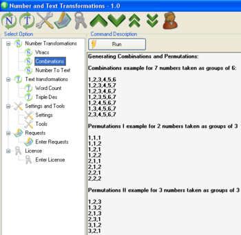 Number and Text Transformations screenshot