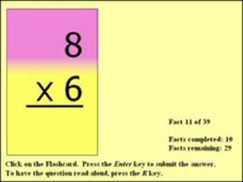 Number Facts Mastery screenshot