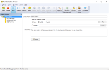 Number Lottery Director screenshot