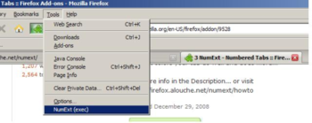 NumExt - Numbered Tabs screenshot