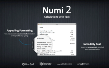 Numi screenshot