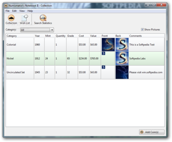 Numismatist's Notebook II screenshot