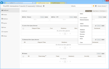 NuoDB screenshot 2