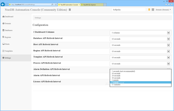 NuoDB screenshot 8
