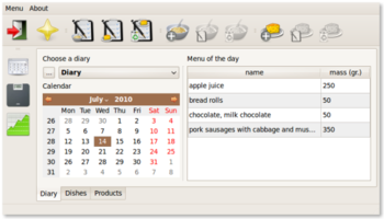 Nutrition Calculator screenshot