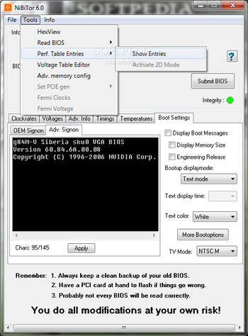NVIDIA BIOS Editor (NiBiTor) screenshot 12