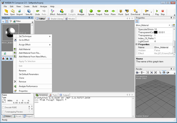 NVIDIA FX Composer screenshot 2