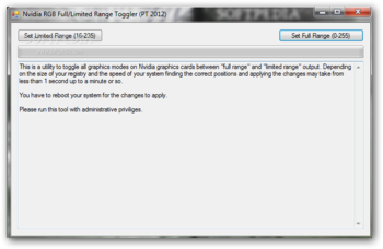 Nvidia RGB Full/Limited Range Toggler screenshot