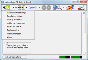 nVIDIA Videocard Tweaker (nVHardPage) screenshot