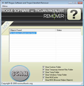 NVT Rogue Software and Fake.Alert Remover screenshot