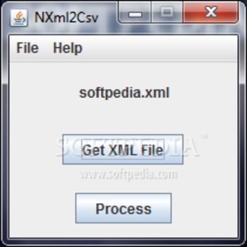 NXML2CSV screenshot