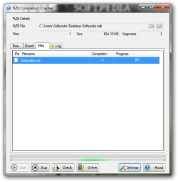 NZB Completion Checker screenshot