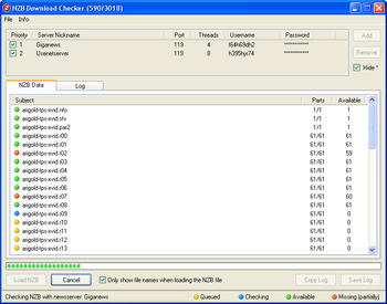 NZB Download Checker screenshot 3