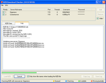 NZB Download Checker screenshot 4