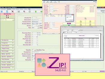 NZip Sales Software screenshot