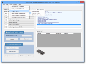 O2001SSW - Software Wedge for Opticon OPN-2001 scanners screenshot 2