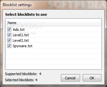 OA Blocklist Manager screenshot 2