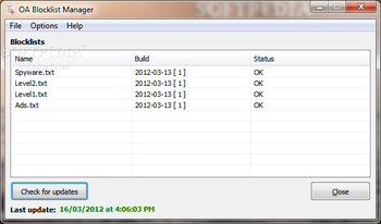 OA Blocklist Manager screenshot 3