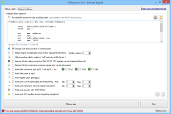 Obfuscator screenshot