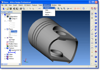OBJ Export for Alibre Design screenshot