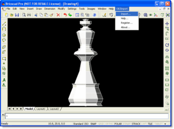 OBJ Import for Bricscad screenshot