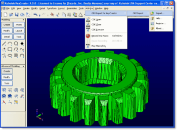 OBJ Import for KeyCreator screenshot