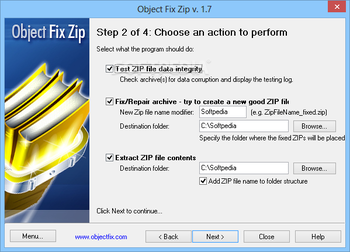 Object FIX ZIP screenshot 2