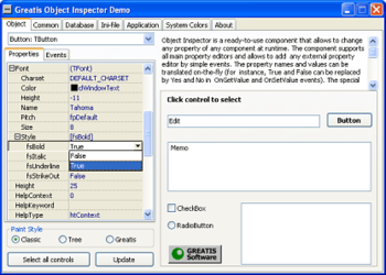 Object Inspector screenshot