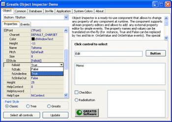 Object Inspector screenshot 3