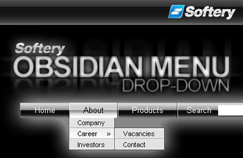 Obsidian Drop-Down Flash Menu screenshot