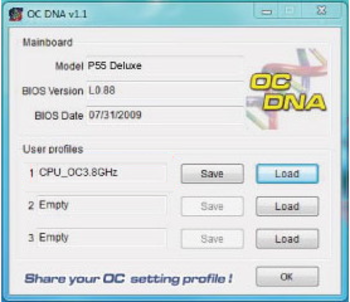 OC DNA screenshot