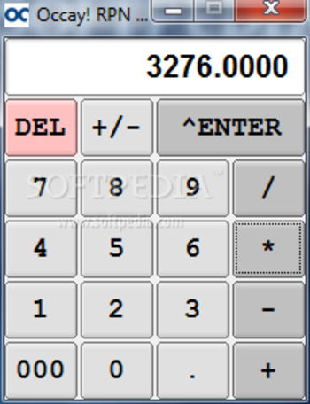 Occay! RPN Desktop Calculator screenshot