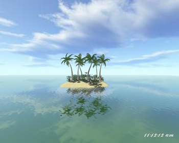 Ocean Island 3D Screensaver screenshot