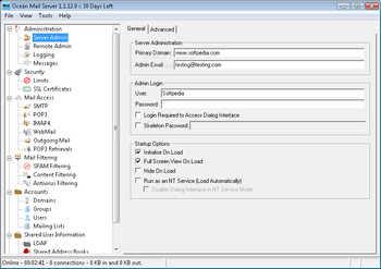 Ocean Mail Server screenshot