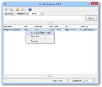 ochDownloader screenshot 3