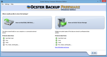 Ocster Backup Freeware screenshot 2