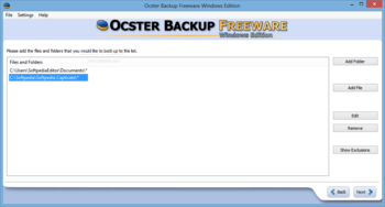 Ocster Backup Freeware screenshot 4