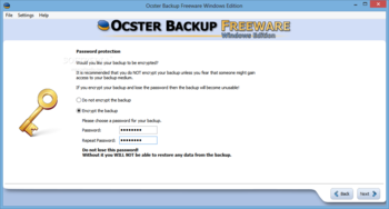 Ocster Backup Freeware screenshot 5
